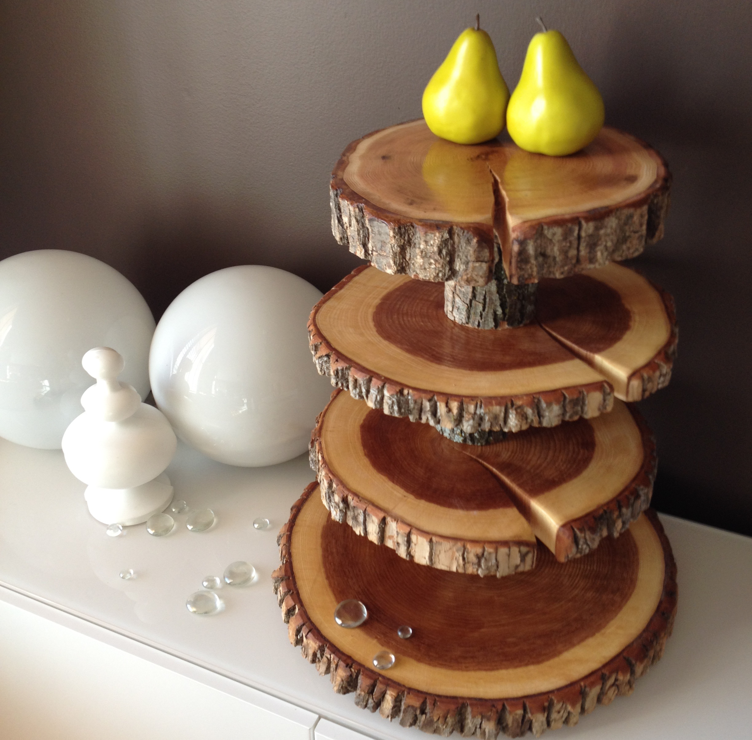  Wood  Slice Wedding  Cake  Stands  Wood  Rounds Stump Cake  Stand 
